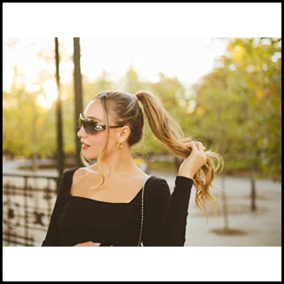 Y2K Oversized Wrap Around Sunglasses Trendy Frameless Shield Glasses Fashion